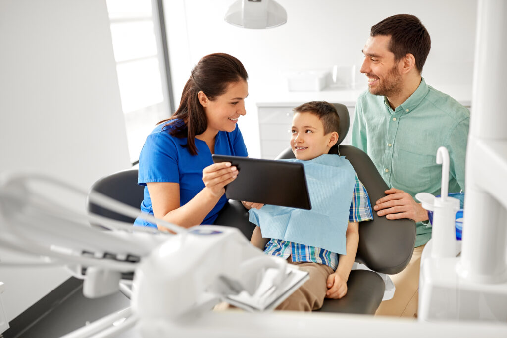 Family with their son at Global Smiles Dental for General & Family Dentistry in Indianapolis